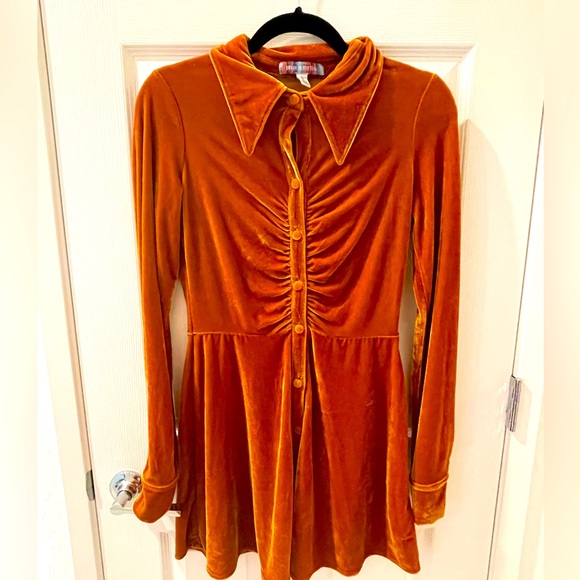 Urban outfitters Small petite, velvet dress - Picture 1 of 6